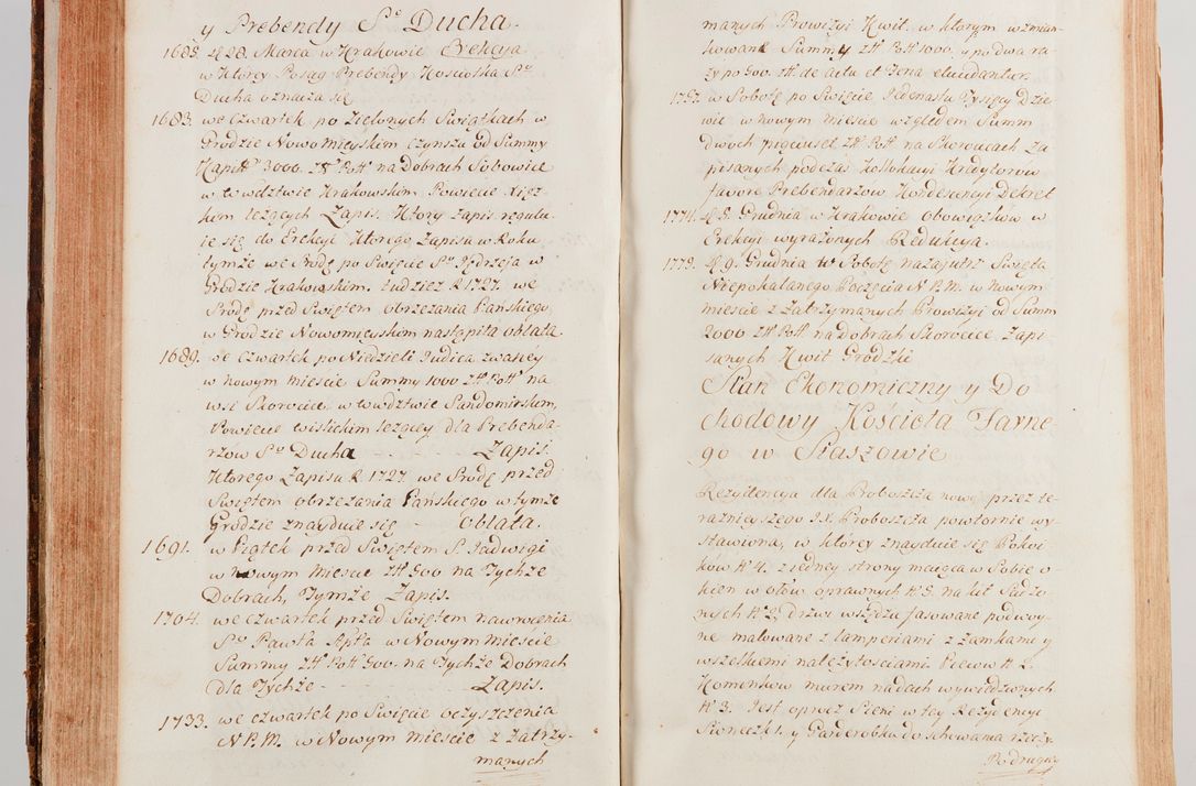 Zdjęcie nr 150 dla obiektu archiwalnego: Akta wizyty generalnej z woli i nakazu J.O. Xiążęcia Jm. Michała Jerzego Ciołka Poniatowskiego, biskupa płockiego, Xiążęcia pułtuskiego, koadiutora z całą jurysdykcją krakowskiego, Xiążęcia siewierskiego, opata kommendataryusza czerwińskiego, dziekana warszawskiego, orderów Orła Białego i św. Stanisława kawalera, w czterech dekanatach: Pacanowskim, Opatowskim, Witowskim i Sokolińskim przez Jmi Xiędza Antoniego Franciszka Dunina Kozickiego, Kollegiaty Pileckiej dziekana od dnia 15 miesiąca maja do dnia 22 października roku Pańskiego 1783 odprawionej