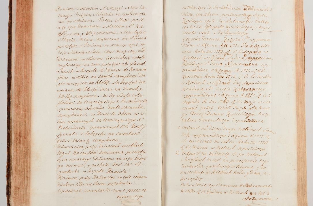 Zdjęcie nr 142 dla obiektu archiwalnego: Akta wizyty generalnej z woli i nakazu J.O. Xiążęcia Jm. Michała Jerzego Ciołka Poniatowskiego, biskupa płockiego, Xiążęcia pułtuskiego, koadiutora z całą jurysdykcją krakowskiego, Xiążęcia siewierskiego, opata kommendataryusza czerwińskiego, dziekana warszawskiego, orderów Orła Białego i św. Stanisława kawalera, w czterech dekanatach: Pacanowskim, Opatowskim, Witowskim i Sokolińskim przez Jmi Xiędza Antoniego Franciszka Dunina Kozickiego, Kollegiaty Pileckiej dziekana od dnia 15 miesiąca maja do dnia 22 października roku Pańskiego 1783 odprawionej
