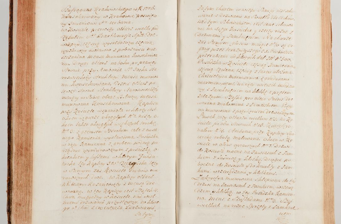 Zdjęcie nr 140 dla obiektu archiwalnego: Akta wizyty generalnej z woli i nakazu J.O. Xiążęcia Jm. Michała Jerzego Ciołka Poniatowskiego, biskupa płockiego, Xiążęcia pułtuskiego, koadiutora z całą jurysdykcją krakowskiego, Xiążęcia siewierskiego, opata kommendataryusza czerwińskiego, dziekana warszawskiego, orderów Orła Białego i św. Stanisława kawalera, w czterech dekanatach: Pacanowskim, Opatowskim, Witowskim i Sokolińskim przez Jmi Xiędza Antoniego Franciszka Dunina Kozickiego, Kollegiaty Pileckiej dziekana od dnia 15 miesiąca maja do dnia 22 października roku Pańskiego 1783 odprawionej