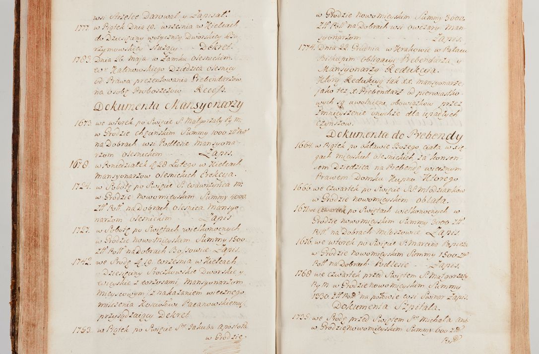 Zdjęcie nr 112 dla obiektu archiwalnego: Akta wizyty generalnej z woli i nakazu J.O. Xiążęcia Jm. Michała Jerzego Ciołka Poniatowskiego, biskupa płockiego, Xiążęcia pułtuskiego, koadiutora z całą jurysdykcją krakowskiego, Xiążęcia siewierskiego, opata kommendataryusza czerwińskiego, dziekana warszawskiego, orderów Orła Białego i św. Stanisława kawalera, w czterech dekanatach: Pacanowskim, Opatowskim, Witowskim i Sokolińskim przez Jmi Xiędza Antoniego Franciszka Dunina Kozickiego, Kollegiaty Pileckiej dziekana od dnia 15 miesiąca maja do dnia 22 października roku Pańskiego 1783 odprawionej