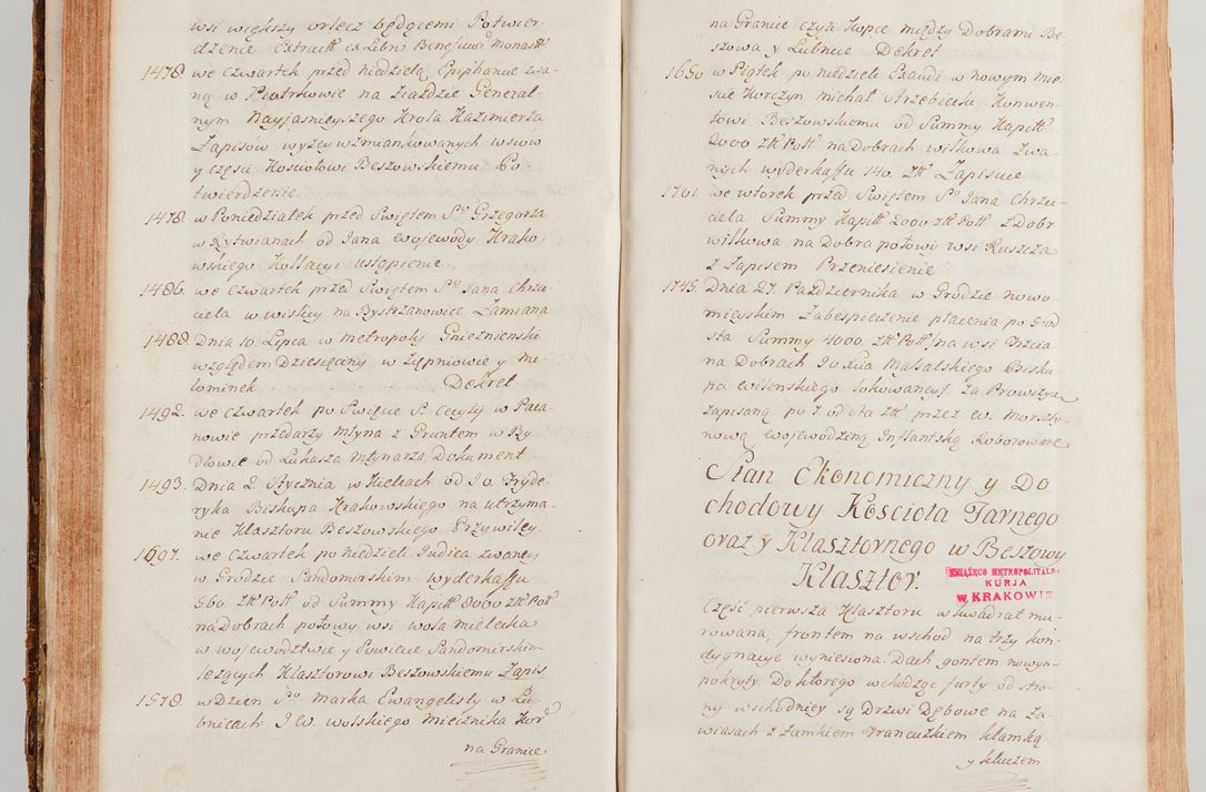 Zdjęcie nr 87 dla obiektu archiwalnego: Akta wizyty generalnej z woli i nakazu J.O. Xiążęcia Jm. Michała Jerzego Ciołka Poniatowskiego, biskupa płockiego, Xiążęcia pułtuskiego, koadiutora z całą jurysdykcją krakowskiego, Xiążęcia siewierskiego, opata kommendataryusza czerwińskiego, dziekana warszawskiego, orderów Orła Białego i św. Stanisława kawalera, w czterech dekanatach: Pacanowskim, Opatowskim, Witowskim i Sokolińskim przez Jmi Xiędza Antoniego Franciszka Dunina Kozickiego, Kollegiaty Pileckiej dziekana od dnia 15 miesiąca maja do dnia 22 października roku Pańskiego 1783 odprawionej