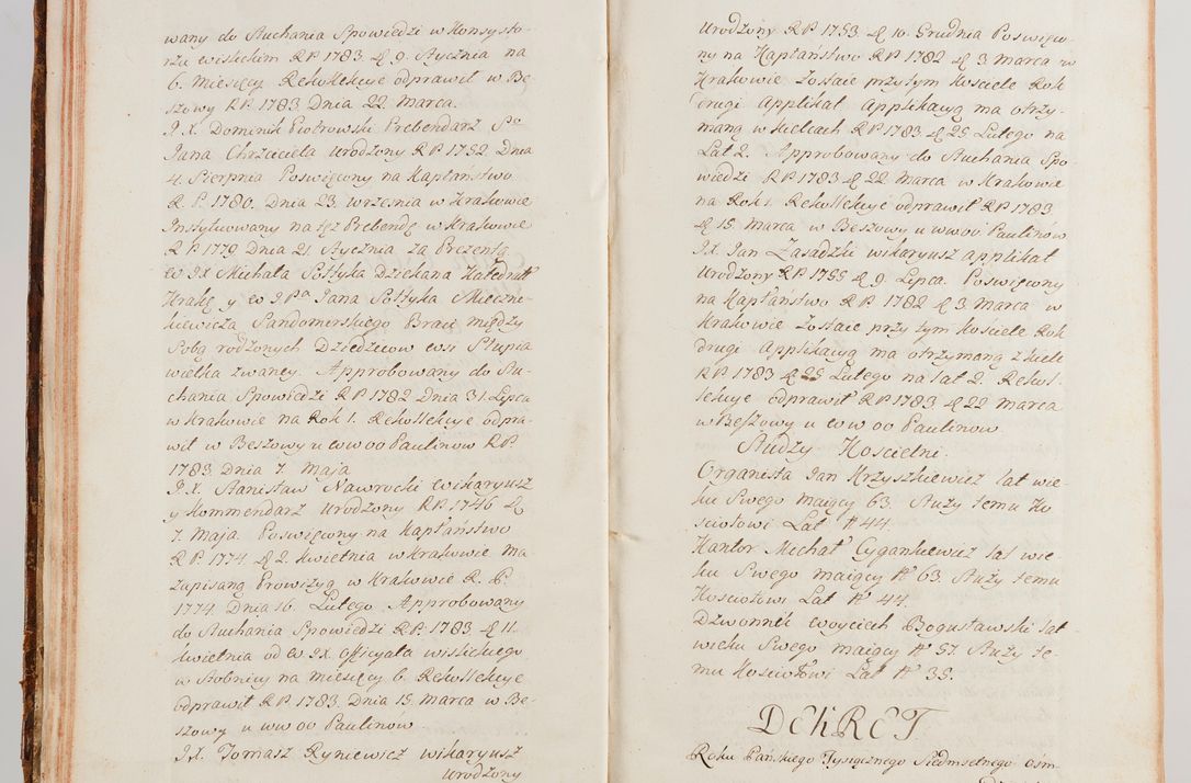 Zdjęcie nr 28 dla obiektu archiwalnego: Akta wizyty generalnej z woli i nakazu J.O. Xiążęcia Jm. Michała Jerzego Ciołka Poniatowskiego, biskupa płockiego, Xiążęcia pułtuskiego, koadiutora z całą jurysdykcją krakowskiego, Xiążęcia siewierskiego, opata kommendataryusza czerwińskiego, dziekana warszawskiego, orderów Orła Białego i św. Stanisława kawalera, w czterech dekanatach: Pacanowskim, Opatowskim, Witowskim i Sokolińskim przez Jmi Xiędza Antoniego Franciszka Dunina Kozickiego, Kollegiaty Pileckiej dziekana od dnia 15 miesiąca maja do dnia 22 października roku Pańskiego 1783 odprawionej