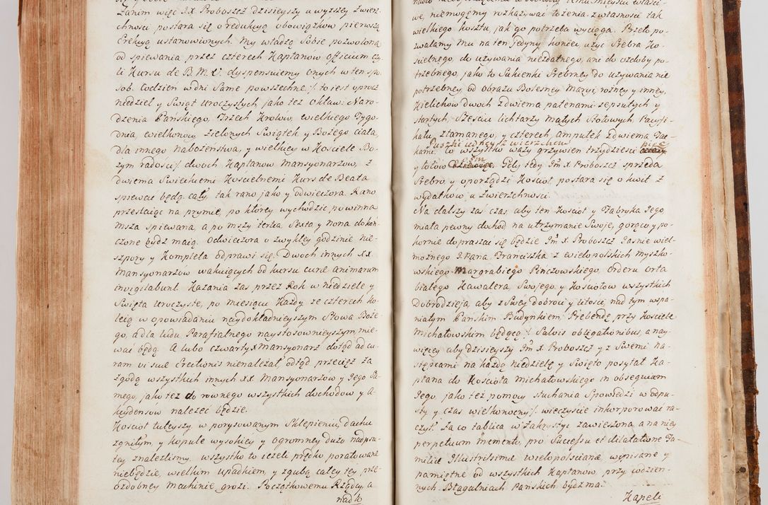 Zdjęcie nr 680 dla obiektu archiwalnego: Akta wizyty generalnej z woli i nakazu J.O. Xiążęcia Jm. Michała Jerzego Ciołka Poniatowskiego, biskupa płockiego, Xiążęcia pułtuskiego, koadiutora z całą jurysdykcją krakowskiego, Xiążęcia siewierskiego, opata kommendataryusza czerwińskiego, dziekana warszawskiego, orderów Orła Białego i św. Stanisława kawalera, w czterech dekanatach: Pacanowskim, Opatowskim, Witowskim i Sokolińskim przez Jmi Xiędza Antoniego Franciszka Dunina Kozickiego, Kollegiaty Pileckiej dziekana od dnia 15 miesiąca maja do dnia 22 października roku Pańskiego 1783 odprawionej