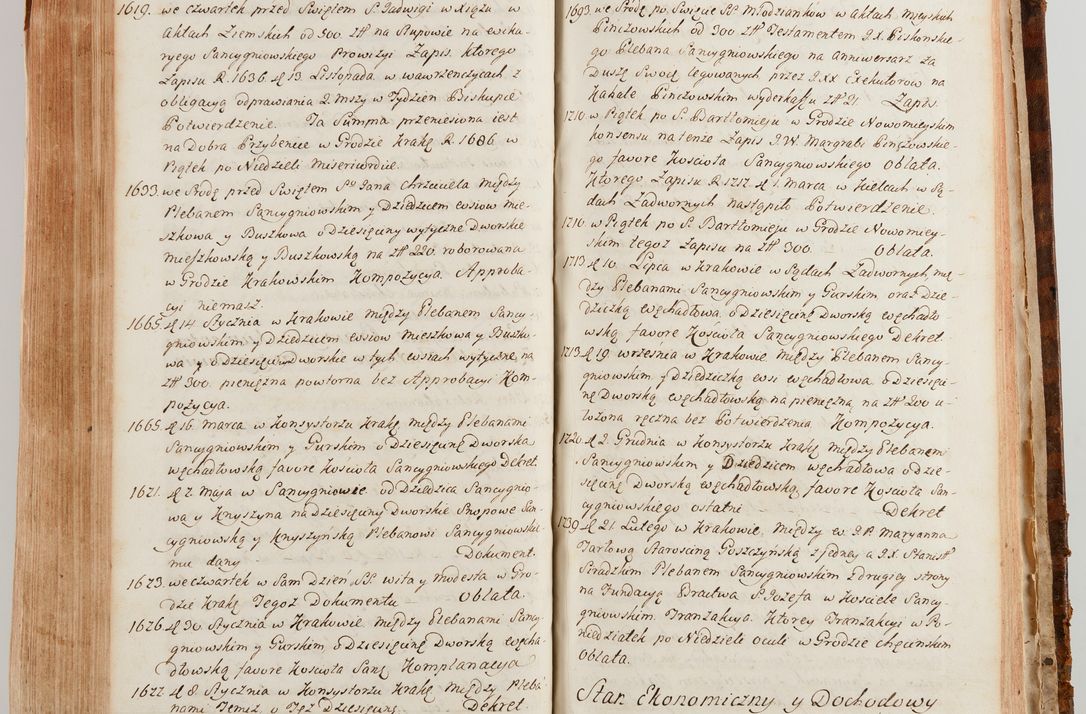 Zdjęcie nr 631 dla obiektu archiwalnego: Akta wizyty generalnej z woli i nakazu J.O. Xiążęcia Jm. Michała Jerzego Ciołka Poniatowskiego, biskupa płockiego, Xiążęcia pułtuskiego, koadiutora z całą jurysdykcją krakowskiego, Xiążęcia siewierskiego, opata kommendataryusza czerwińskiego, dziekana warszawskiego, orderów Orła Białego i św. Stanisława kawalera, w czterech dekanatach: Pacanowskim, Opatowskim, Witowskim i Sokolińskim przez Jmi Xiędza Antoniego Franciszka Dunina Kozickiego, Kollegiaty Pileckiej dziekana od dnia 15 miesiąca maja do dnia 22 października roku Pańskiego 1783 odprawionej