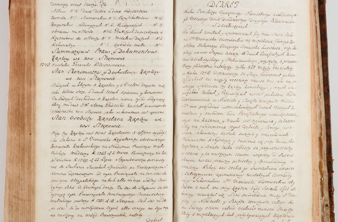 Zdjęcie nr 625 dla obiektu archiwalnego: Akta wizyty generalnej z woli i nakazu J.O. Xiążęcia Jm. Michała Jerzego Ciołka Poniatowskiego, biskupa płockiego, Xiążęcia pułtuskiego, koadiutora z całą jurysdykcją krakowskiego, Xiążęcia siewierskiego, opata kommendataryusza czerwińskiego, dziekana warszawskiego, orderów Orła Białego i św. Stanisława kawalera, w czterech dekanatach: Pacanowskim, Opatowskim, Witowskim i Sokolińskim przez Jmi Xiędza Antoniego Franciszka Dunina Kozickiego, Kollegiaty Pileckiej dziekana od dnia 15 miesiąca maja do dnia 22 października roku Pańskiego 1783 odprawionej