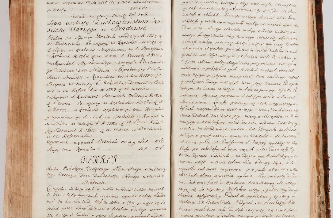 Zdjęcie nr 603 dla obiektu archiwalnego: Akta wizyty generalnej z woli i nakazu J.O. Xiążęcia Jm. Michała Jerzego Ciołka Poniatowskiego, biskupa płockiego, Xiążęcia pułtuskiego, koadiutora z całą jurysdykcją krakowskiego, Xiążęcia siewierskiego, opata kommendataryusza czerwińskiego, dziekana warszawskiego, orderów Orła Białego i św. Stanisława kawalera, w czterech dekanatach: Pacanowskim, Opatowskim, Witowskim i Sokolińskim przez Jmi Xiędza Antoniego Franciszka Dunina Kozickiego, Kollegiaty Pileckiej dziekana od dnia 15 miesiąca maja do dnia 22 października roku Pańskiego 1783 odprawionej