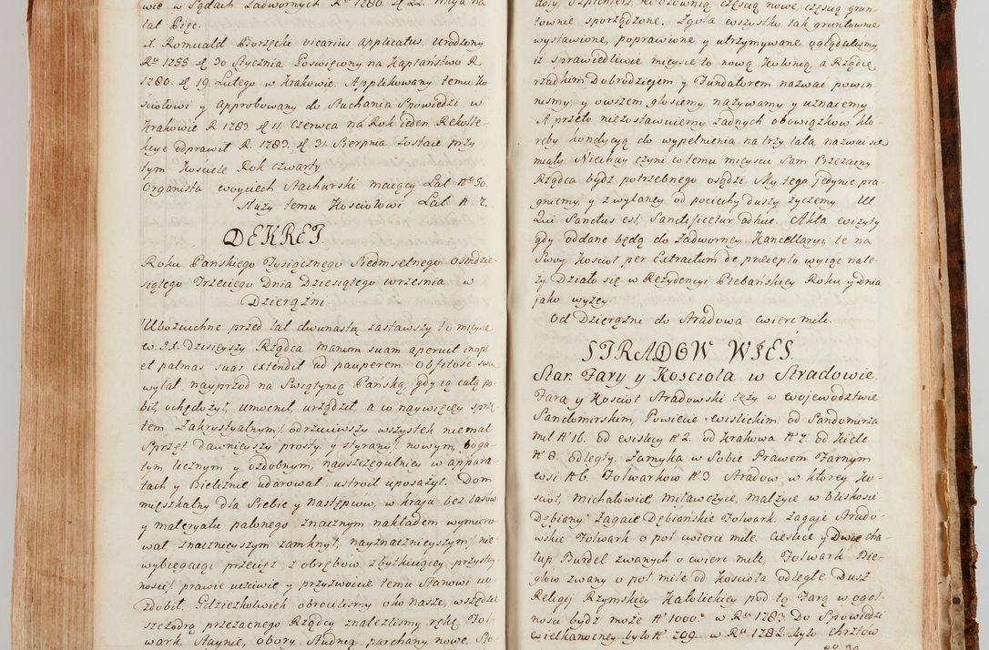 Zdjęcie nr 597 dla obiektu archiwalnego: Akta wizyty generalnej z woli i nakazu J.O. Xiążęcia Jm. Michała Jerzego Ciołka Poniatowskiego, biskupa płockiego, Xiążęcia pułtuskiego, koadiutora z całą jurysdykcją krakowskiego, Xiążęcia siewierskiego, opata kommendataryusza czerwińskiego, dziekana warszawskiego, orderów Orła Białego i św. Stanisława kawalera, w czterech dekanatach: Pacanowskim, Opatowskim, Witowskim i Sokolińskim przez Jmi Xiędza Antoniego Franciszka Dunina Kozickiego, Kollegiaty Pileckiej dziekana od dnia 15 miesiąca maja do dnia 22 października roku Pańskiego 1783 odprawionej