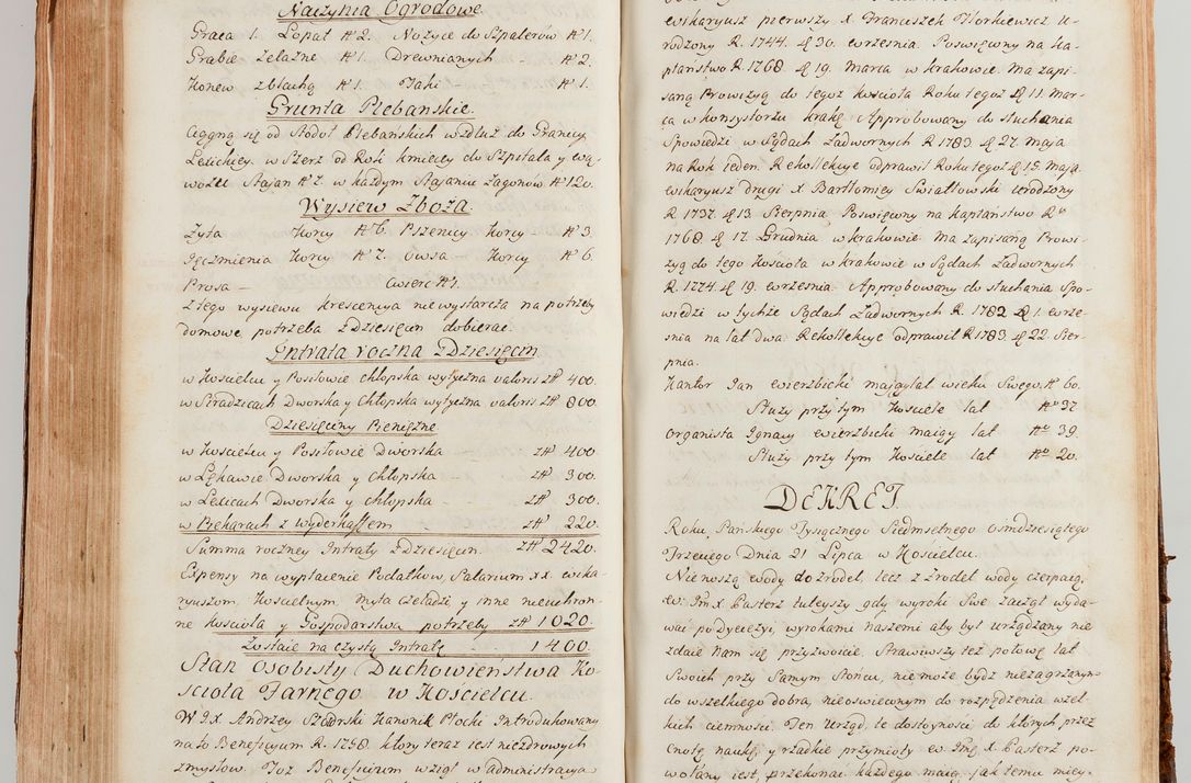 Zdjęcie nr 528 dla obiektu archiwalnego: Akta wizyty generalnej z woli i nakazu J.O. Xiążęcia Jm. Michała Jerzego Ciołka Poniatowskiego, biskupa płockiego, Xiążęcia pułtuskiego, koadiutora z całą jurysdykcją krakowskiego, Xiążęcia siewierskiego, opata kommendataryusza czerwińskiego, dziekana warszawskiego, orderów Orła Białego i św. Stanisława kawalera, w czterech dekanatach: Pacanowskim, Opatowskim, Witowskim i Sokolińskim przez Jmi Xiędza Antoniego Franciszka Dunina Kozickiego, Kollegiaty Pileckiej dziekana od dnia 15 miesiąca maja do dnia 22 października roku Pańskiego 1783 odprawionej