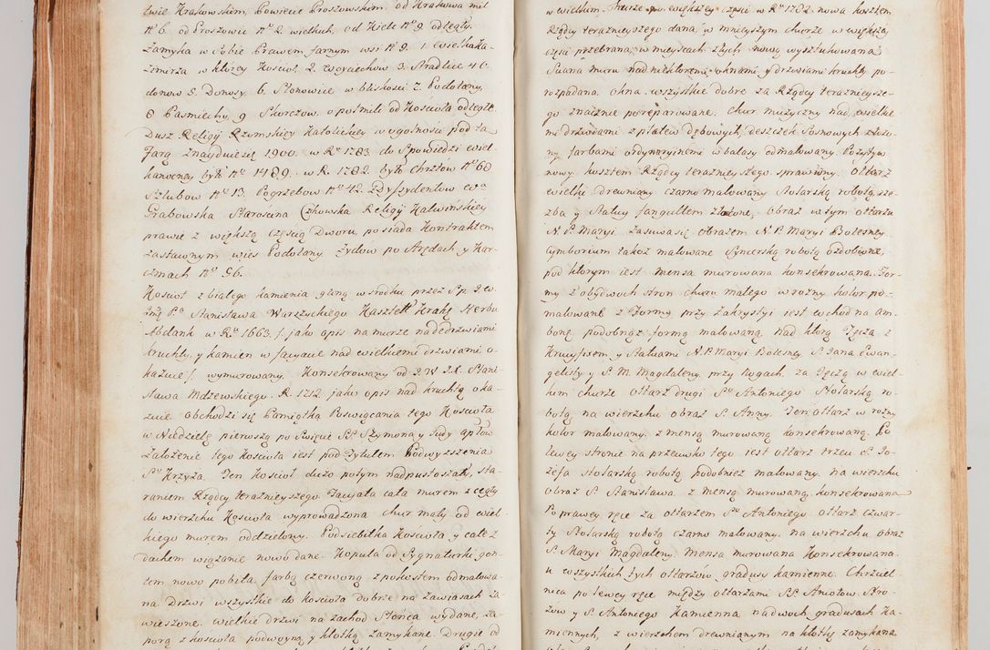 Zdjęcie nr 501 dla obiektu archiwalnego: Akta wizyty generalnej z woli i nakazu J.O. Xiążęcia Jm. Michała Jerzego Ciołka Poniatowskiego, biskupa płockiego, Xiążęcia pułtuskiego, koadiutora z całą jurysdykcją krakowskiego, Xiążęcia siewierskiego, opata kommendataryusza czerwińskiego, dziekana warszawskiego, orderów Orła Białego i św. Stanisława kawalera, w czterech dekanatach: Pacanowskim, Opatowskim, Witowskim i Sokolińskim przez Jmi Xiędza Antoniego Franciszka Dunina Kozickiego, Kollegiaty Pileckiej dziekana od dnia 15 miesiąca maja do dnia 22 października roku Pańskiego 1783 odprawionej