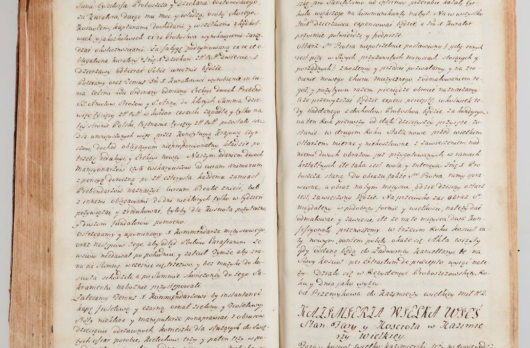 Zdjęcie nr 500 dla obiektu archiwalnego: Akta wizyty generalnej z woli i nakazu J.O. Xiążęcia Jm. Michała Jerzego Ciołka Poniatowskiego, biskupa płockiego, Xiążęcia pułtuskiego, koadiutora z całą jurysdykcją krakowskiego, Xiążęcia siewierskiego, opata kommendataryusza czerwińskiego, dziekana warszawskiego, orderów Orła Białego i św. Stanisława kawalera, w czterech dekanatach: Pacanowskim, Opatowskim, Witowskim i Sokolińskim przez Jmi Xiędza Antoniego Franciszka Dunina Kozickiego, Kollegiaty Pileckiej dziekana od dnia 15 miesiąca maja do dnia 22 października roku Pańskiego 1783 odprawionej