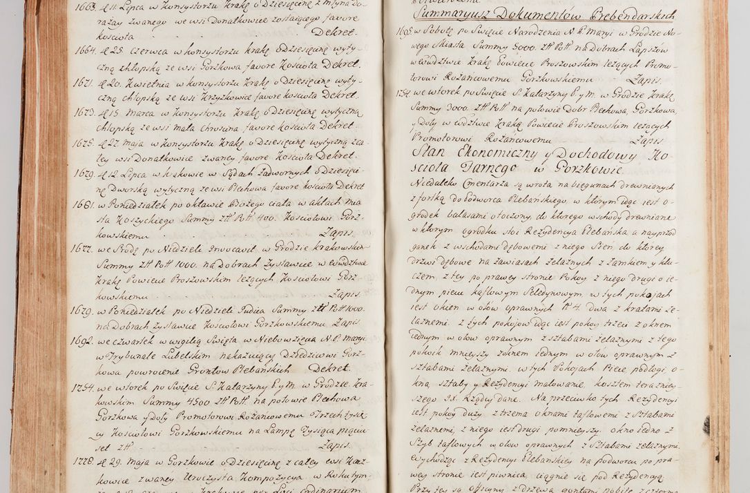 Zdjęcie nr 485 dla obiektu archiwalnego: Akta wizyty generalnej z woli i nakazu J.O. Xiążęcia Jm. Michała Jerzego Ciołka Poniatowskiego, biskupa płockiego, Xiążęcia pułtuskiego, koadiutora z całą jurysdykcją krakowskiego, Xiążęcia siewierskiego, opata kommendataryusza czerwińskiego, dziekana warszawskiego, orderów Orła Białego i św. Stanisława kawalera, w czterech dekanatach: Pacanowskim, Opatowskim, Witowskim i Sokolińskim przez Jmi Xiędza Antoniego Franciszka Dunina Kozickiego, Kollegiaty Pileckiej dziekana od dnia 15 miesiąca maja do dnia 22 października roku Pańskiego 1783 odprawionej