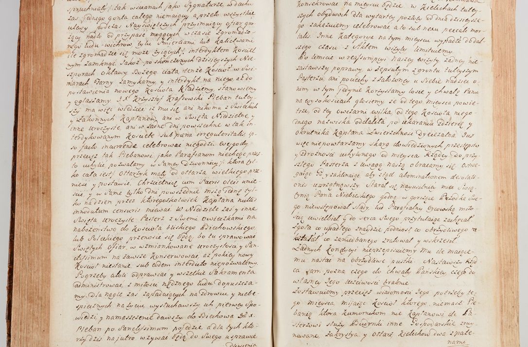 Zdjęcie nr 383 dla obiektu archiwalnego: Akta wizyty generalnej z woli i nakazu J.O. Xiążęcia Jm. Michała Jerzego Ciołka Poniatowskiego, biskupa płockiego, Xiążęcia pułtuskiego, koadiutora z całą jurysdykcją krakowskiego, Xiążęcia siewierskiego, opata kommendataryusza czerwińskiego, dziekana warszawskiego, orderów Orła Białego i św. Stanisława kawalera, w czterech dekanatach: Pacanowskim, Opatowskim, Witowskim i Sokolińskim przez Jmi Xiędza Antoniego Franciszka Dunina Kozickiego, Kollegiaty Pileckiej dziekana od dnia 15 miesiąca maja do dnia 22 października roku Pańskiego 1783 odprawionej