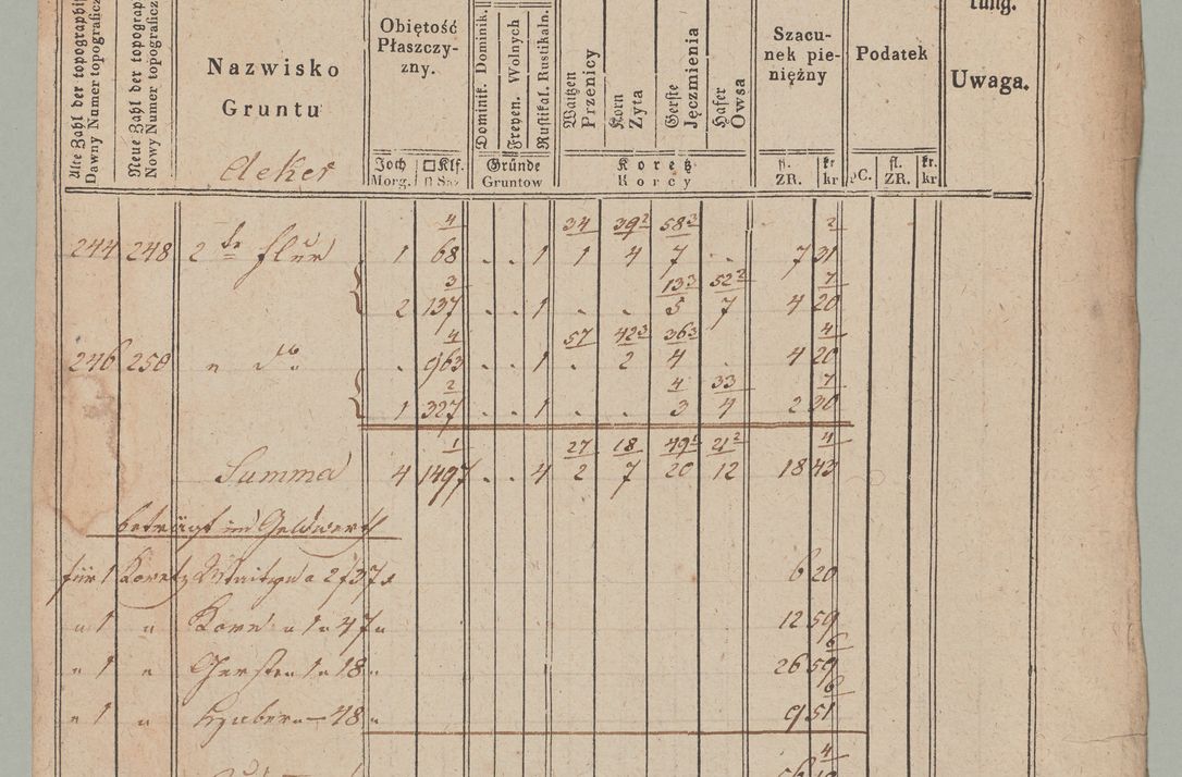 Zdjęcie nr 8 dla obiektu archiwalnego: Akta Dóbr Stołowych za lata 1836-1853