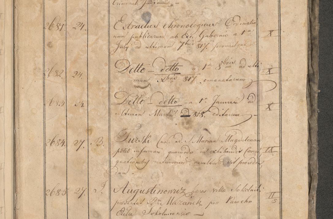 Zdjęcie nr 20 dla obiektu archiwalnego: Protocollon exhibitorum consistorii metropolitani Leopoliensis ex anno 1819