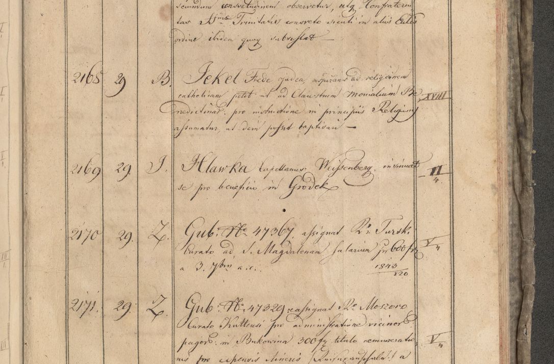 Zdjęcie nr 96 dla obiektu archiwalnego: Protocollon exhibitorum consistorii metropolitani Leopoliensis ex anno 1819
