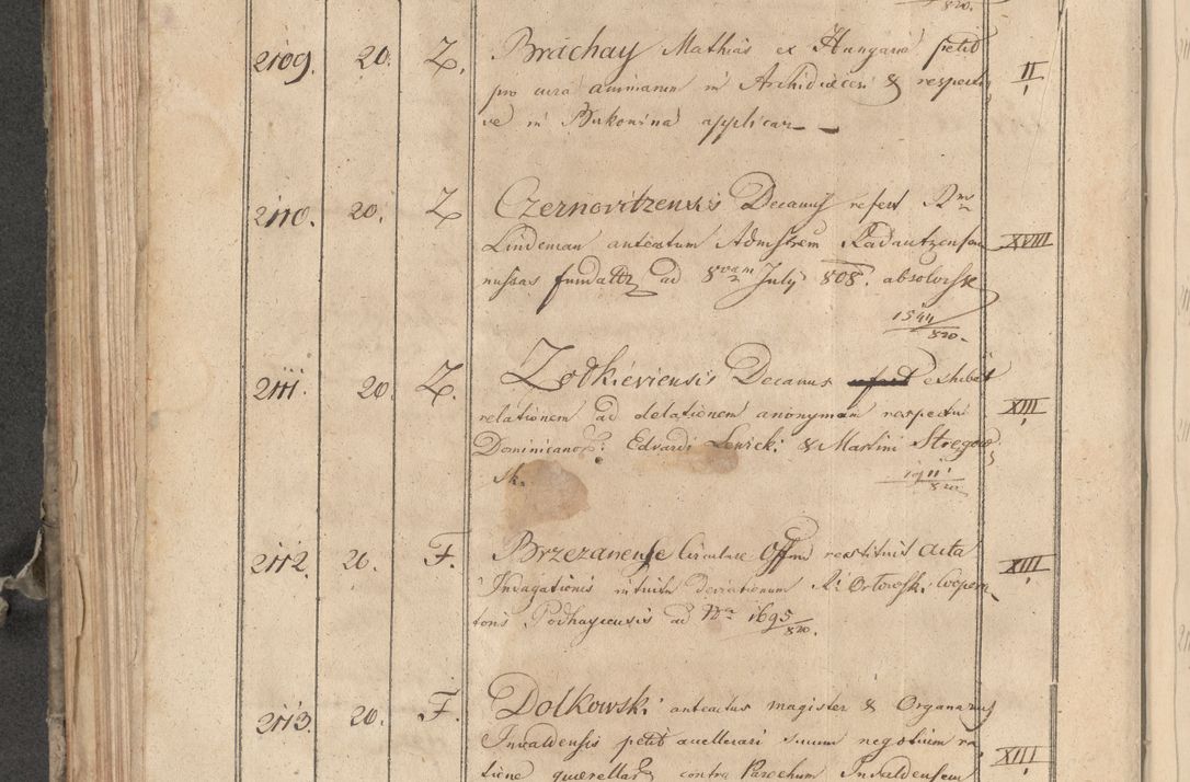 Zdjęcie nr 106 dla obiektu archiwalnego: Protocollon exhibitorum consistorii metropolitani Leopoliensis ex anno 1819