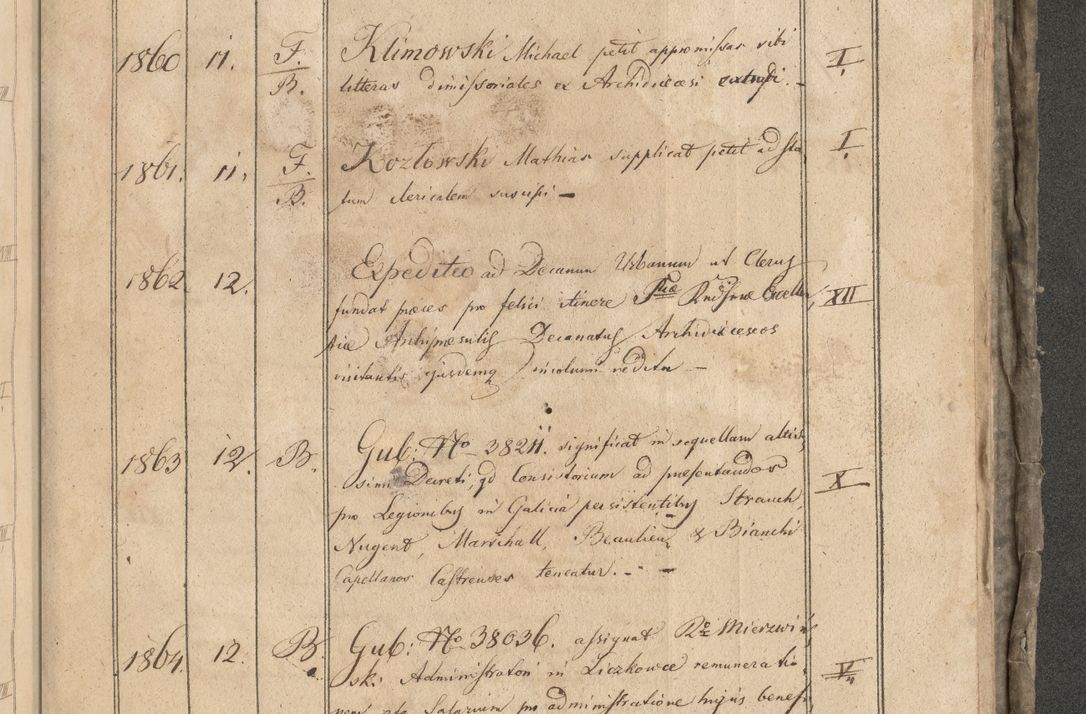 Zdjęcie nr 139 dla obiektu archiwalnego: Protocollon exhibitorum consistorii metropolitani Leopoliensis ex anno 1819