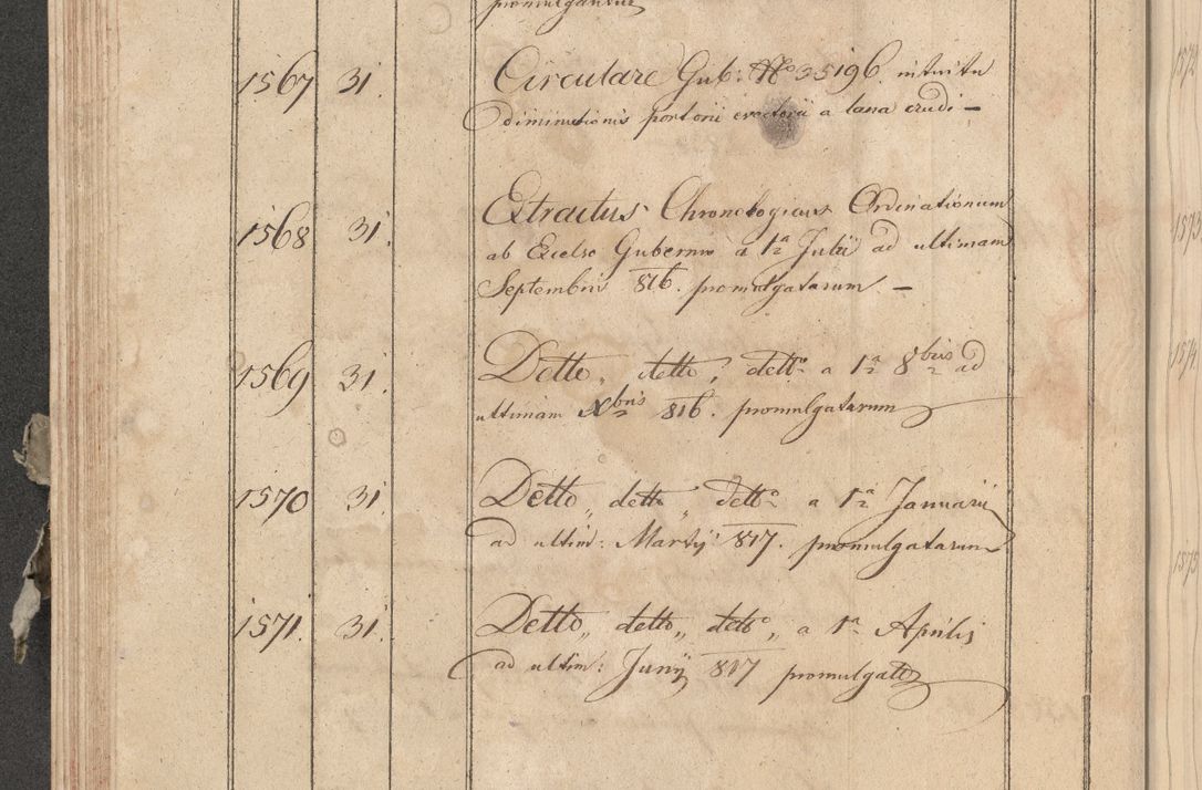 Zdjęcie nr 185 dla obiektu archiwalnego: Protocollon exhibitorum consistorii metropolitani Leopoliensis ex anno 1819