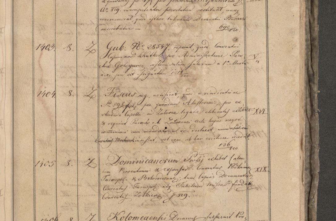 Zdjęcie nr 217 dla obiektu archiwalnego: Protocollon exhibitorum consistorii metropolitani Leopoliensis ex anno 1819