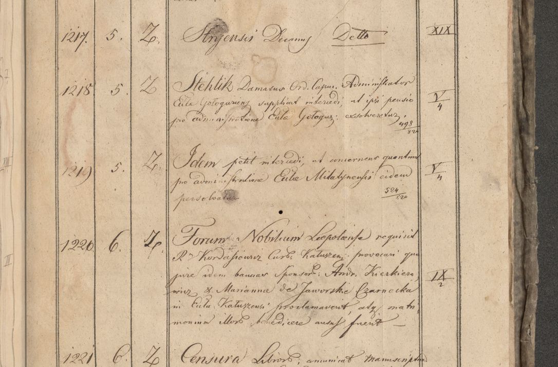 Zdjęcie nr 243 dla obiektu archiwalnego: Protocollon exhibitorum consistorii metropolitani Leopoliensis ex anno 1819