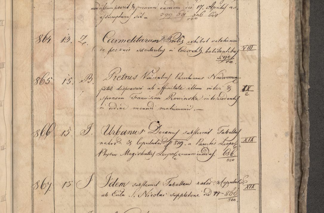 Zdjęcie nr 292 dla obiektu archiwalnego: Protocollon exhibitorum consistorii metropolitani Leopoliensis ex anno 1819
