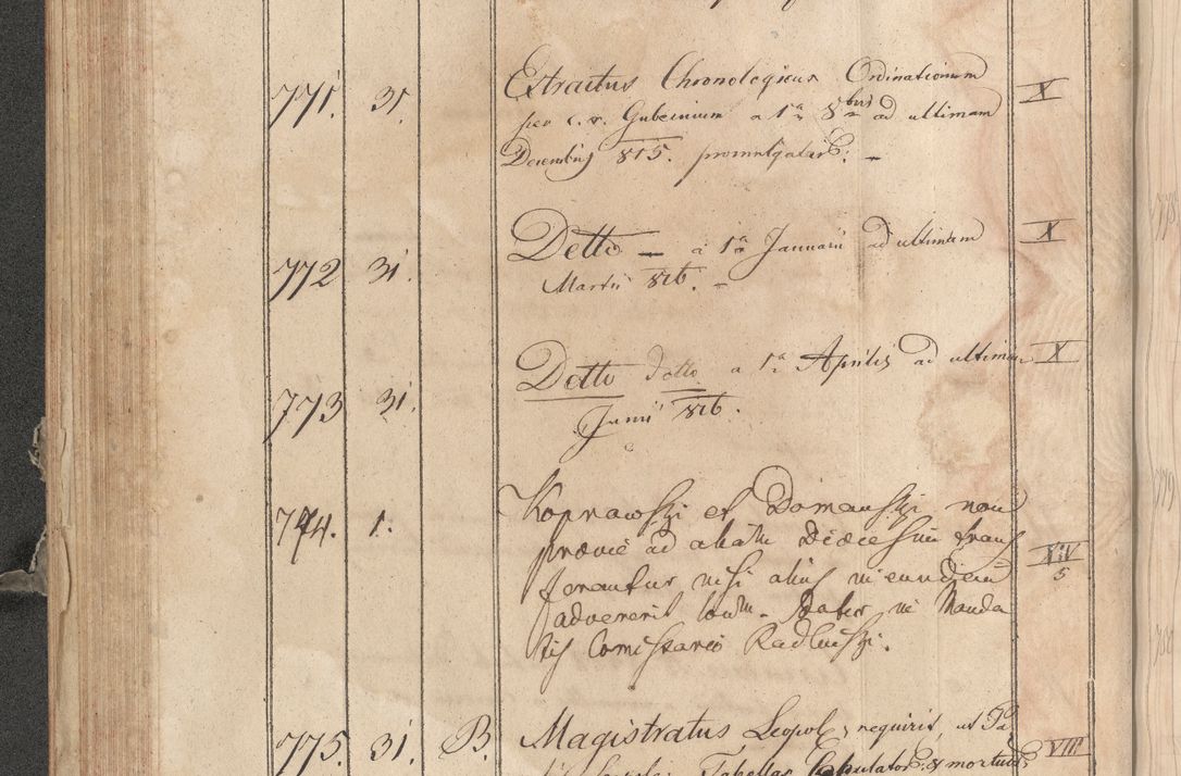 Zdjęcie nr 308 dla obiektu archiwalnego: Protocollon exhibitorum consistorii metropolitani Leopoliensis ex anno 1819