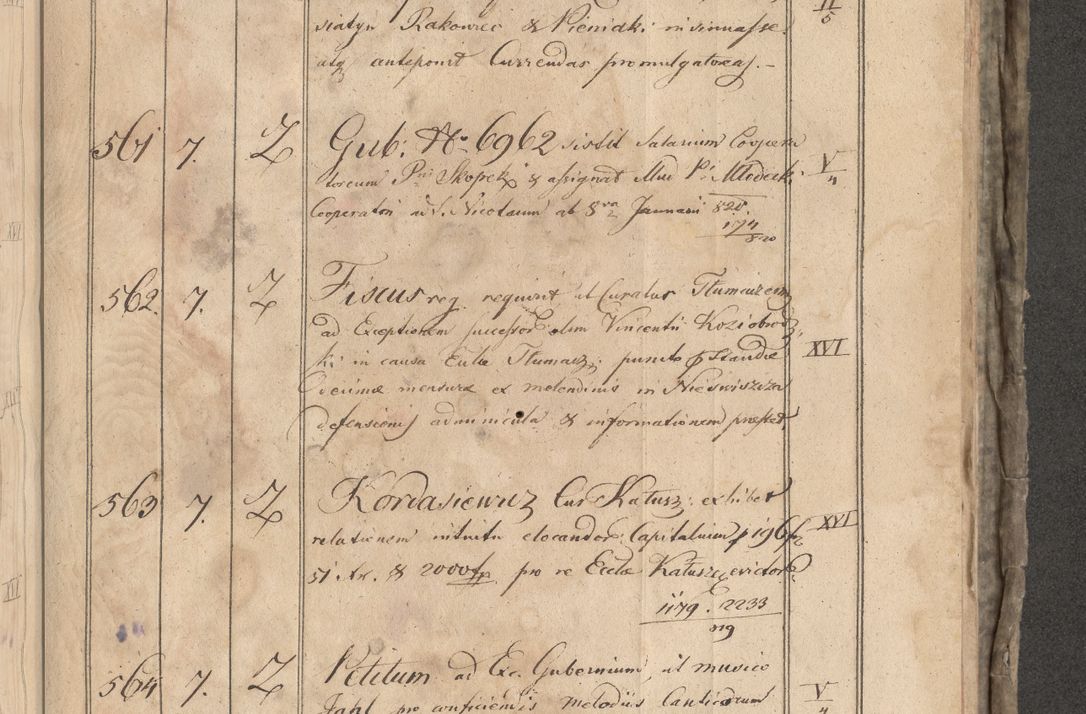 Zdjęcie nr 342 dla obiektu archiwalnego: Protocollon exhibitorum consistorii metropolitani Leopoliensis ex anno 1819