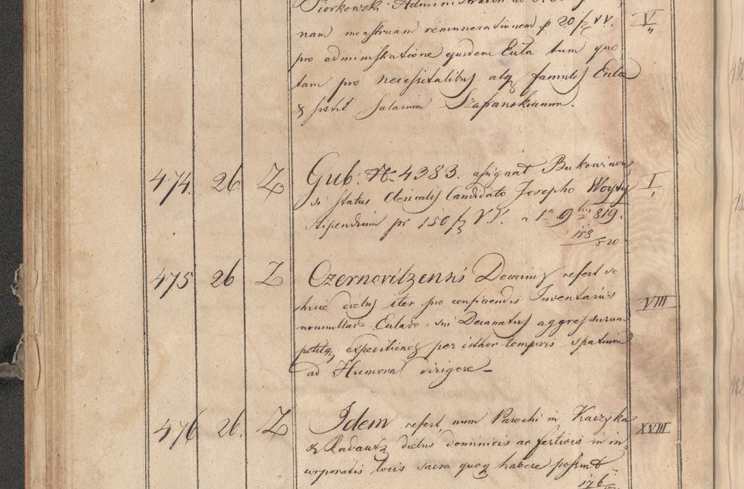 Zdjęcie nr 363 dla obiektu archiwalnego: Protocollon exhibitorum consistorii metropolitani Leopoliensis ex anno 1819