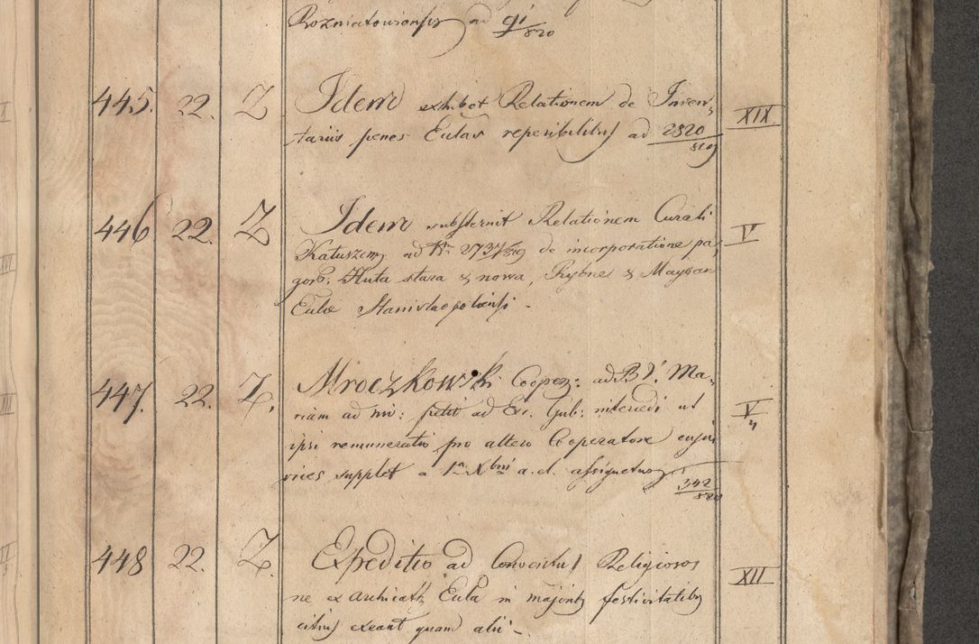 Zdjęcie nr 364 dla obiektu archiwalnego: Protocollon exhibitorum consistorii metropolitani Leopoliensis ex anno 1819