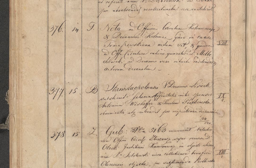 Zdjęcie nr 376 dla obiektu archiwalnego: Protocollon exhibitorum consistorii metropolitani Leopoliensis ex anno 1819