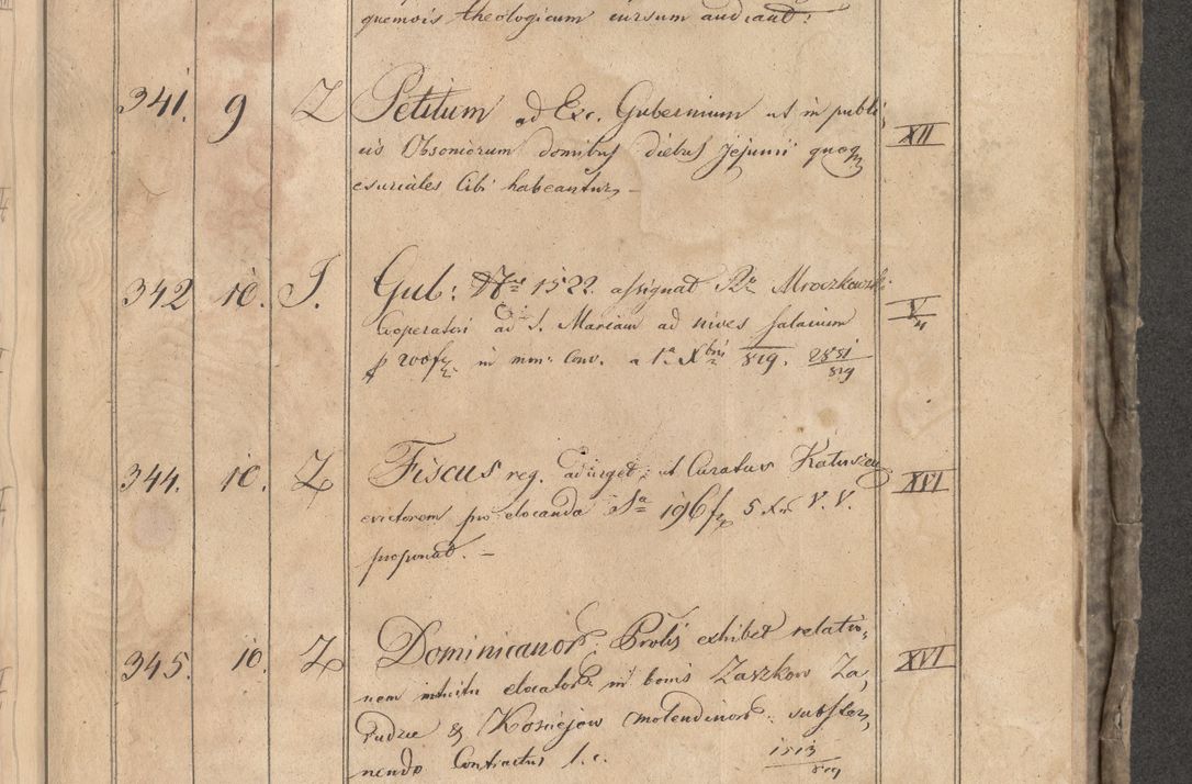 Zdjęcie nr 384 dla obiektu archiwalnego: Protocollon exhibitorum consistorii metropolitani Leopoliensis ex anno 1819