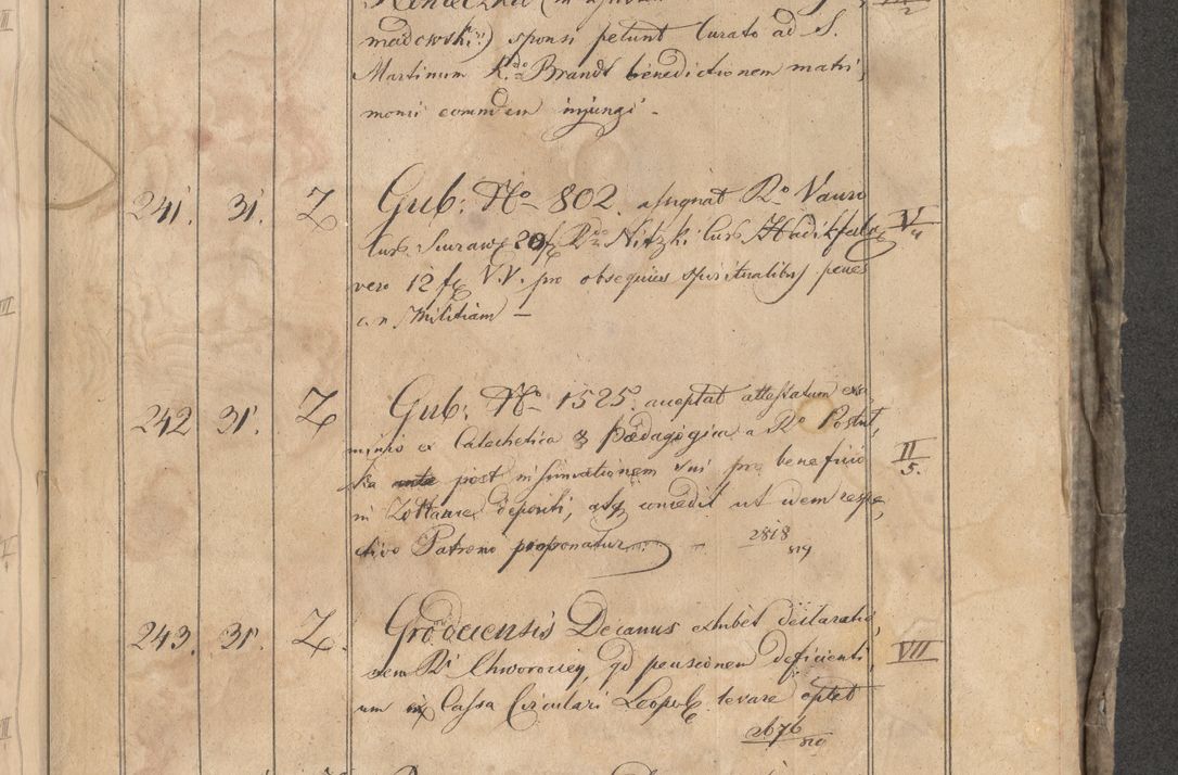 Zdjęcie nr 396 dla obiektu archiwalnego: Protocollon exhibitorum consistorii metropolitani Leopoliensis ex anno 1819