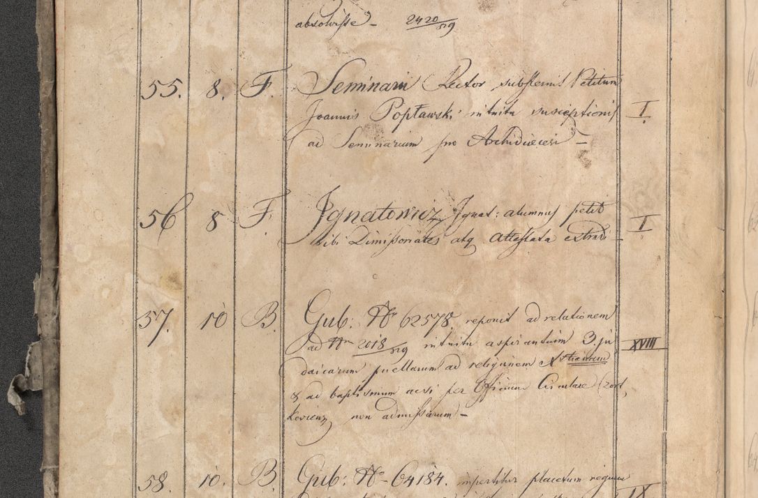 Zdjęcie nr 427 dla obiektu archiwalnego: Protocollon exhibitorum consistorii metropolitani Leopoliensis ex anno 1819