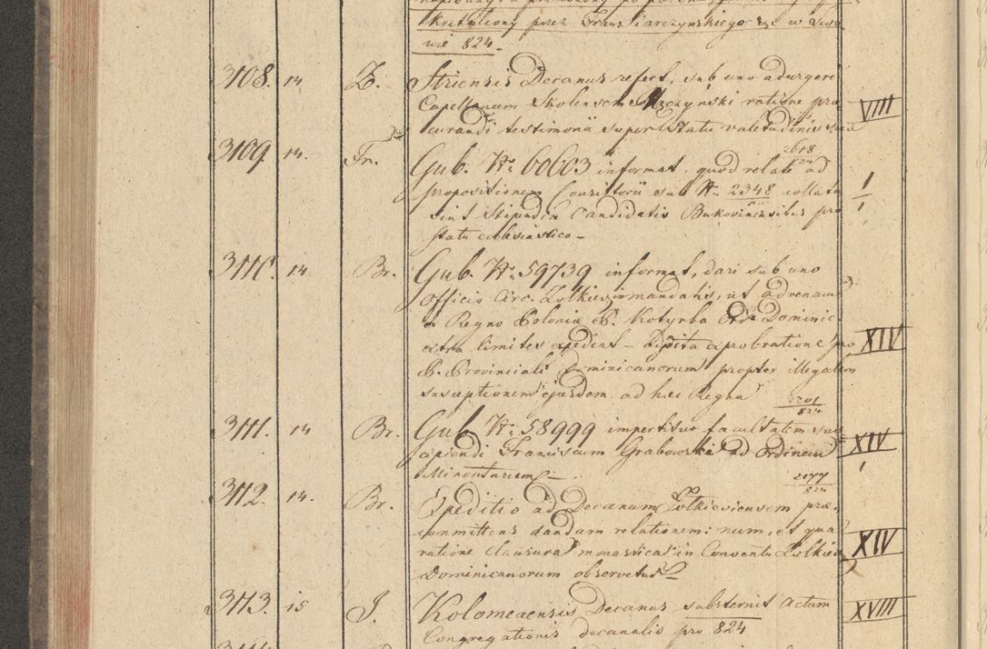 Zdjęcie nr 286 dla obiektu archiwalnego: Protocollon exhibitorum i Ecclesiastus ex anno 1824