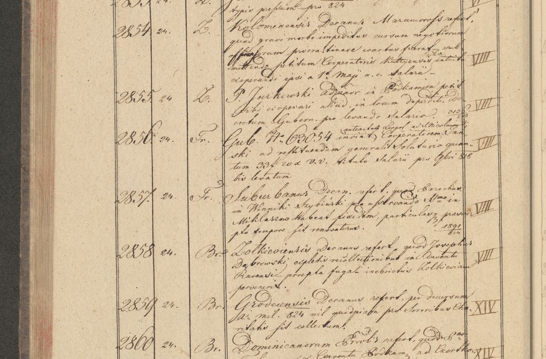 Zdjęcie nr 264 dla obiektu archiwalnego: Protocollon exhibitorum i Ecclesiastus ex anno 1824
