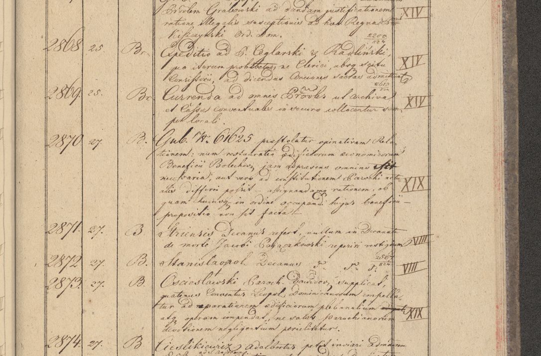 Zdjęcie nr 265 dla obiektu archiwalnego: Protocollon exhibitorum i Ecclesiastus ex anno 1824