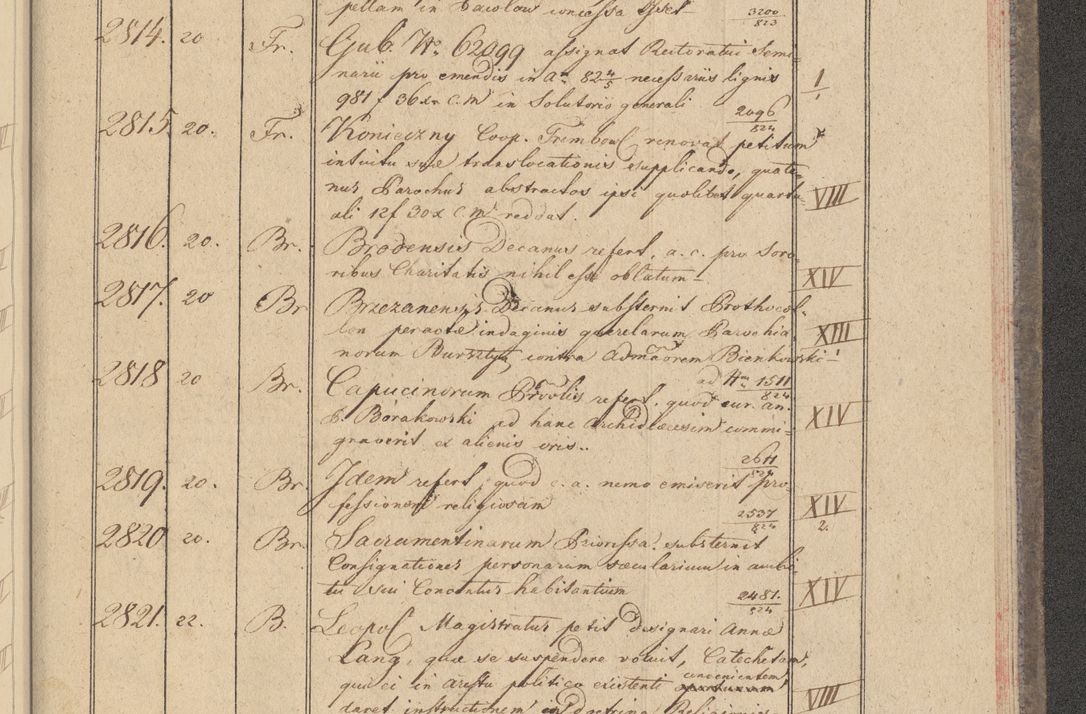 Zdjęcie nr 261 dla obiektu archiwalnego: Protocollon exhibitorum i Ecclesiastus ex anno 1824