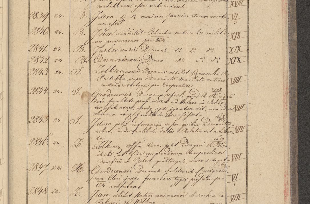 Zdjęcie nr 263 dla obiektu archiwalnego: Protocollon exhibitorum i Ecclesiastus ex anno 1824