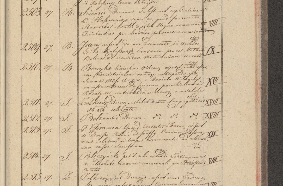 Zdjęcie nr 235 dla obiektu archiwalnego: Protocollon exhibitorum i Ecclesiastus ex anno 1824