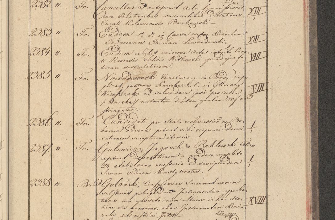 Zdjęcie nr 223 dla obiektu archiwalnego: Protocollon exhibitorum i Ecclesiastus ex anno 1824