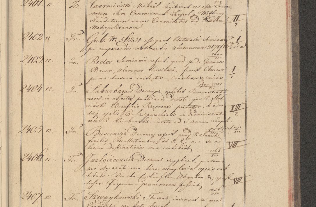 Zdjęcie nr 225 dla obiektu archiwalnego: Protocollon exhibitorum i Ecclesiastus ex anno 1824