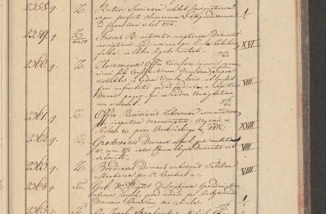 Zdjęcie nr 221 dla obiektu archiwalnego: Protocollon exhibitorum i Ecclesiastus ex anno 1824