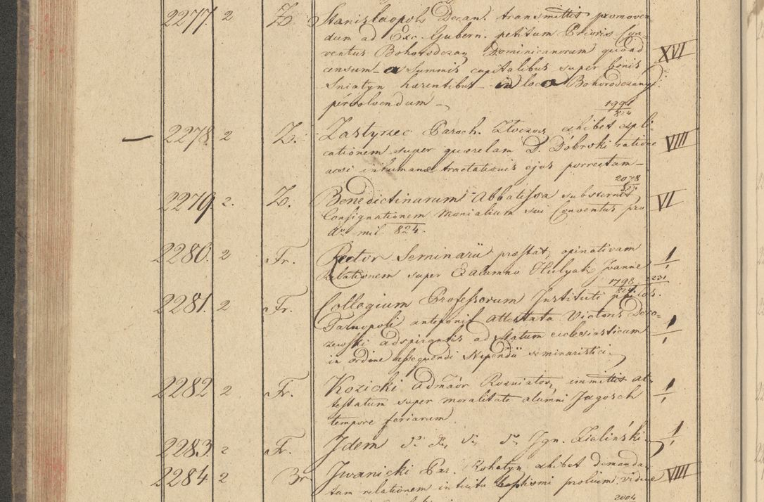 Zdjęcie nr 216 dla obiektu archiwalnego: Protocollon exhibitorum i Ecclesiastus ex anno 1824