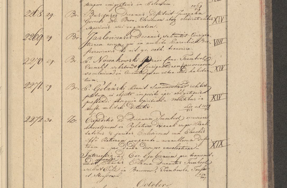 Zdjęcie nr 215 dla obiektu archiwalnego: Protocollon exhibitorum i Ecclesiastus ex anno 1824