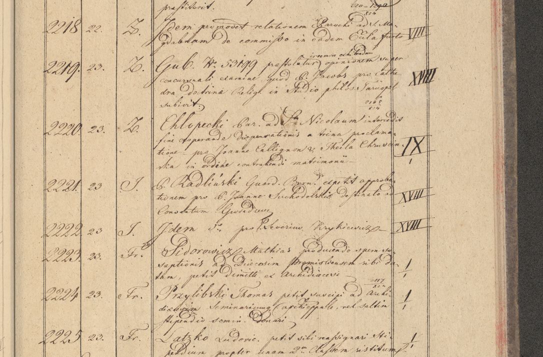 Zdjęcie nr 211 dla obiektu archiwalnego: Protocollon exhibitorum i Ecclesiastus ex anno 1824