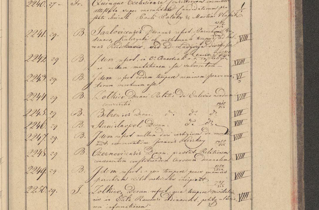 Zdjęcie nr 213 dla obiektu archiwalnego: Protocollon exhibitorum i Ecclesiastus ex anno 1824
