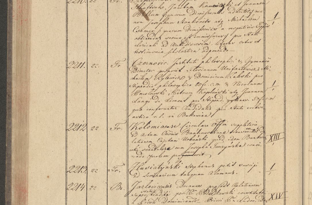 Zdjęcie nr 210 dla obiektu archiwalnego: Protocollon exhibitorum i Ecclesiastus ex anno 1824