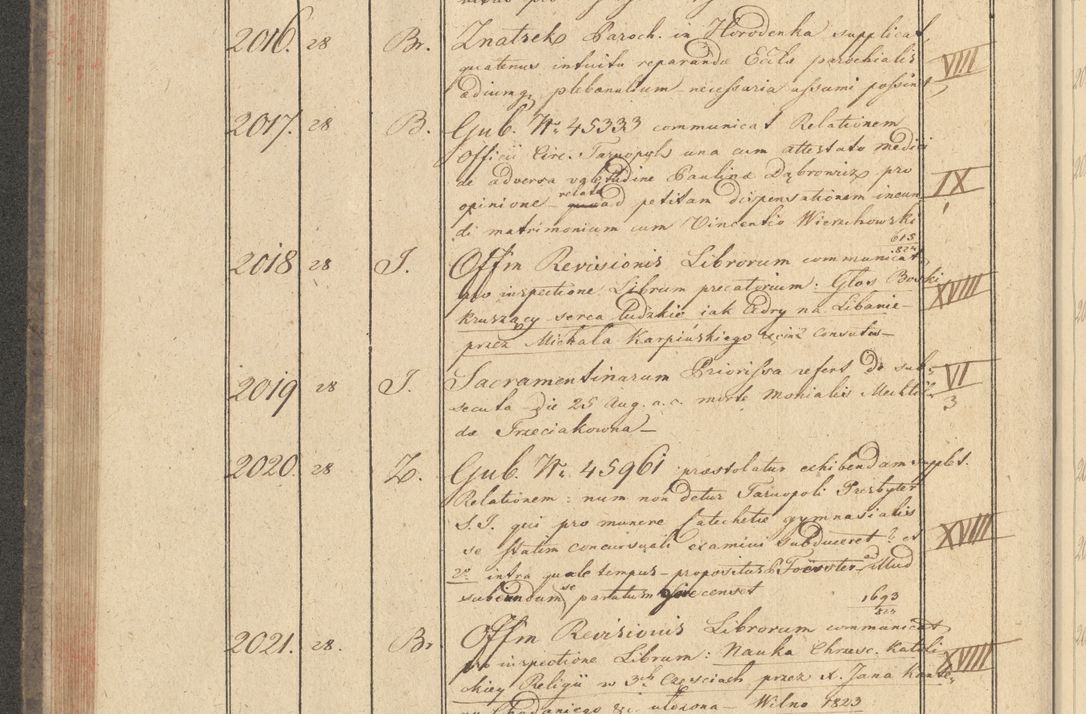 Zdjęcie nr 192 dla obiektu archiwalnego: Protocollon exhibitorum i Ecclesiastus ex anno 1824