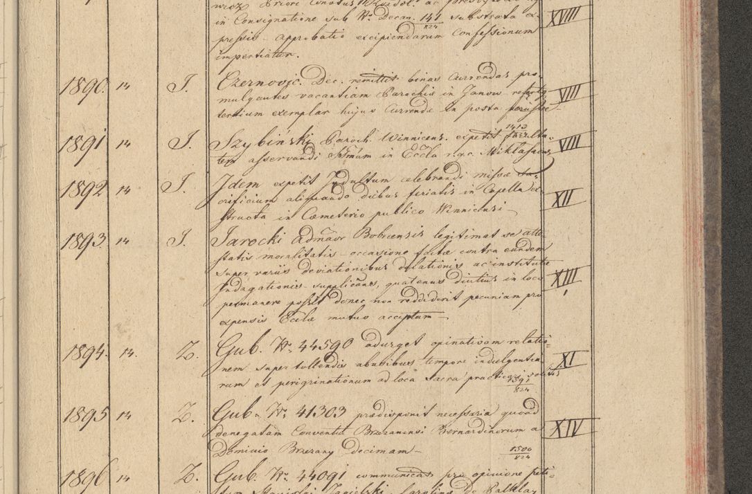 Zdjęcie nr 181 dla obiektu archiwalnego: Protocollon exhibitorum i Ecclesiastus ex anno 1824
