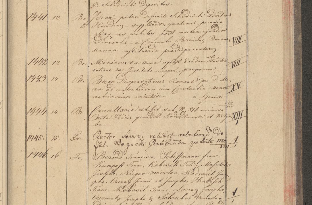 Zdjęcie nr 141 dla obiektu archiwalnego: Protocollon exhibitorum i Ecclesiastus ex anno 1824